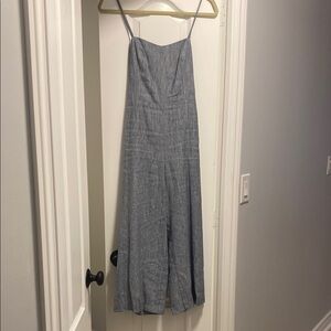 Club Monaco Blue Striped Jumpsuit